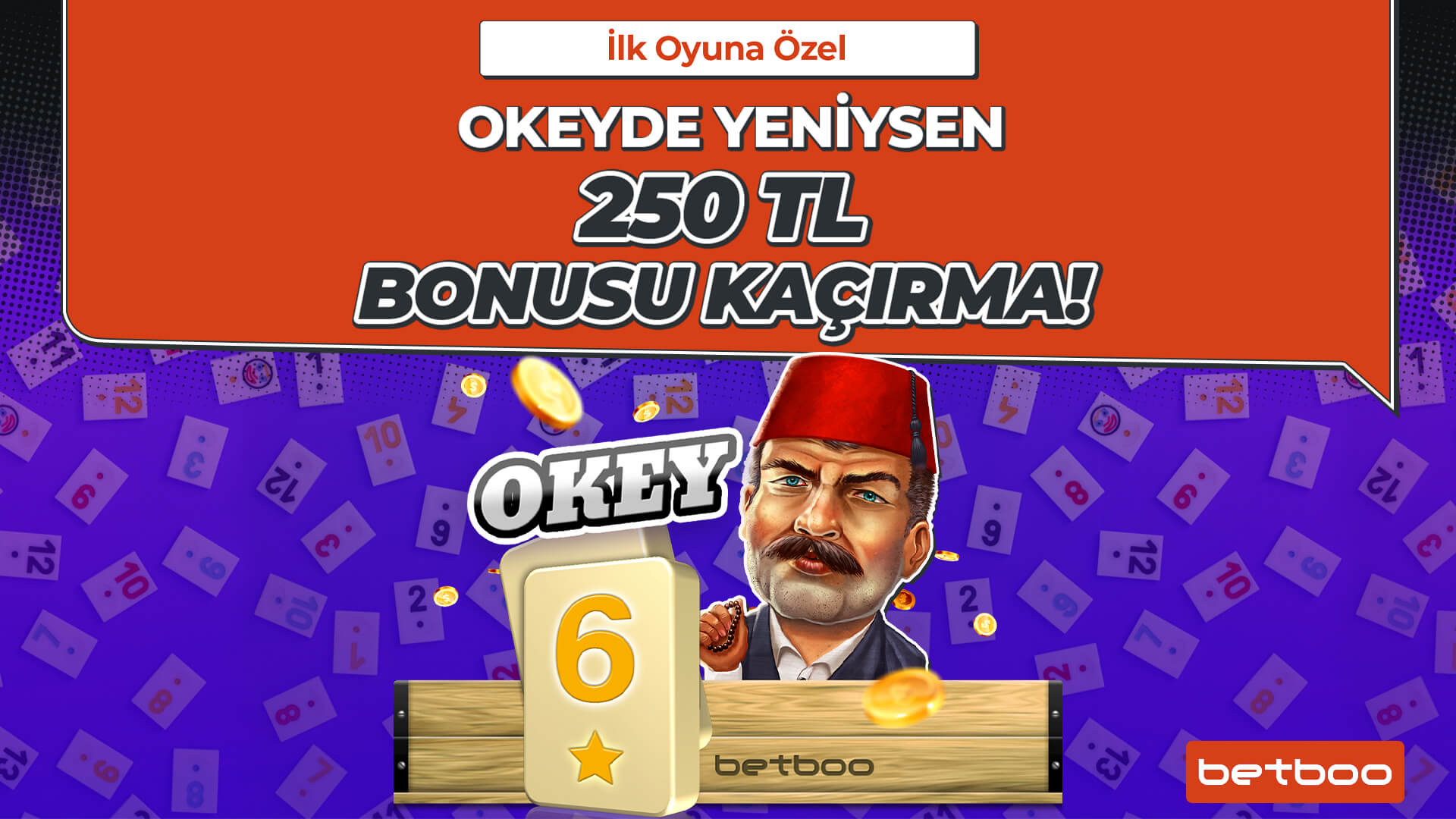 Okey'i İlk Kez Oynayana Bonus Hediyesi